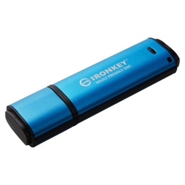Kingston USB flash drive IronKey VP50C - USB 3.2 Gen 1 - 64 - black/blue