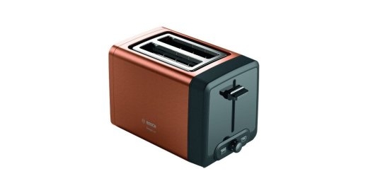 Bosch DesignLine Toaster TAT4P429 Power 970 W Number of slots 2 Housing material Stainless Steel Copper/Black