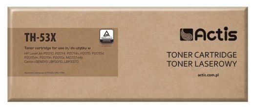 Actis TH-53X toner (replacement for HP 53X Q7553X, Canon CRG-715H; Standard; 7000 pages; black)