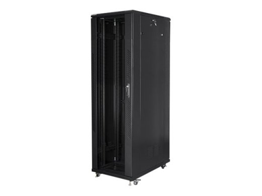 Lanberg Rack cabinet 19" free-standing 42U/800x1000 (flat pack) FF01-8042-12B Black