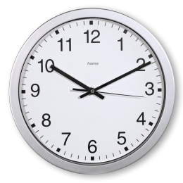 mallorca wall clock silver