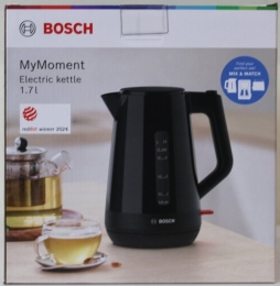 SALE OUT. Bosch Kettle TWK1M123 Electric 2400 W 1.7 L Plastic 360° rotational base Black DAMAGED PACKAGING