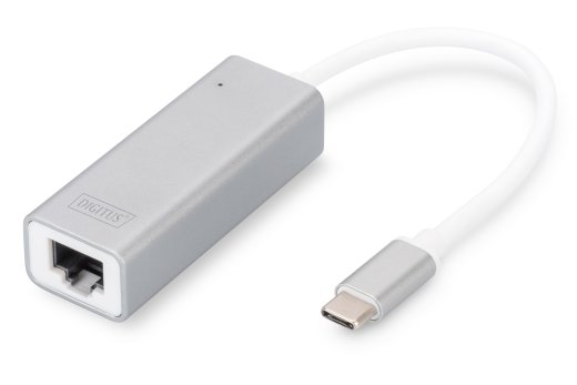 Digitus USB Type C 3.0 Gigabit Ethernet Adapter 10/100/1000 Mbps DN-3024 USB Type-C to RJ45