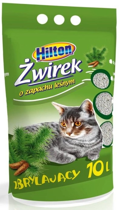 HILTON bentonite clumping forest cat litter - 10 l