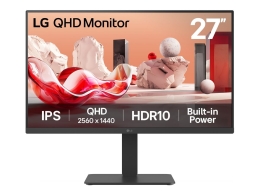 LG 27BA54QB-B 27 " IPS QHD 16:9 75 Hz 5 ms 2560 x 1440 pixels 350 cd/m² HDMI ports quantity 2