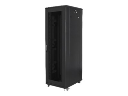 Lanberg Rack cabinet 19" free-standing 42U/800x800 (flat pack) with mesh door FF01-8842-23B Black