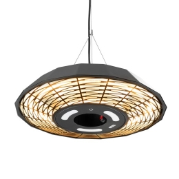 TunaBone Electric Ceiling Infrared Patio Heater TB2068C-01 Patio heater 2000 W Number of power levels 1 Suitable for rooms up to 20 m² Black IP45
