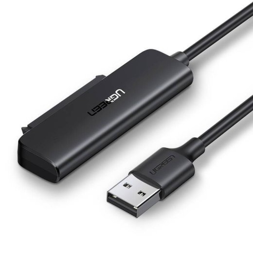 Ugreen adapter converter for 2.5" SATA III 3.0 HDD SSD drive - USB 3.2 Gen 1 (USB 5 Gbps) black (70609 CM321)