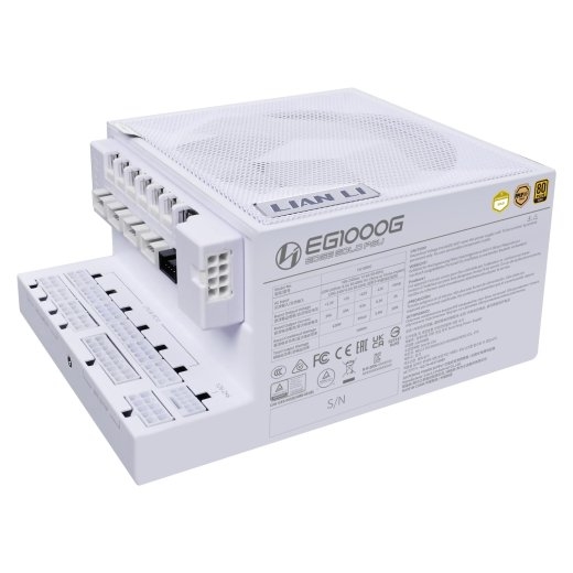 Power Supply LIAN LI EDGE GOLD 1000 1000 Watts Efficiency 80 PLUS GOLD PFC Active G9P.EG1000G.WH00.