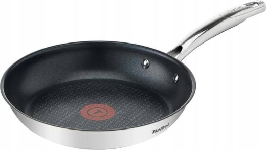 TEFAL Pan G7320434 Duetto+ Frying Diameter 24 cm Suitable for induction hob Fixed handle Black/Silver