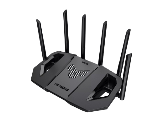 Asus TUF-BE9400 Tri-Band WiFi 7 Gaming Router, +UK 802.11ax 688/2885/5764 Mbit/s Ethernet LAN (RJ-45) ports 3 Mesh Support Yes MU-MiMO Yes 4G/