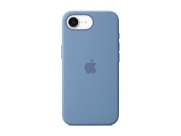 Apple iPhone 16e Silicone Case – Winter Blue Apple