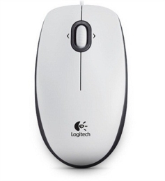 Logitech B100 Portable Optical Mouse White