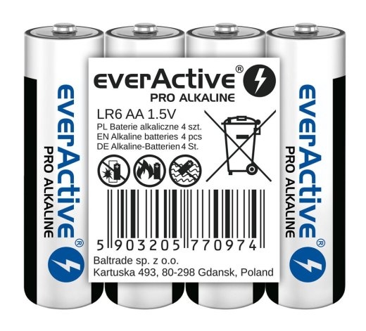 BATTERIES LR6/AA PRO AL KALINE SHRINK 4 PCS