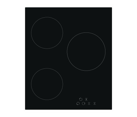 Simfer Hob H4.030.DECSP Vitroceramic Number of burners/cooking zones 3 Touch Black