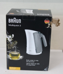 SALE OUT. Braun Kettle WK 300 Standard 2200 W 1.7 L Plastic 360° rotational base White DAMAGED PACKAGING