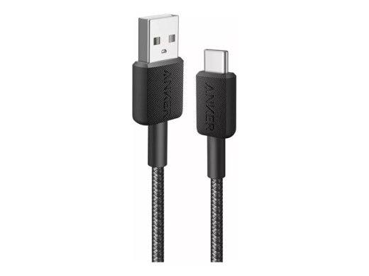 Anker 322 Nylon Cable, Black A81H6G11 USB-A to USB-C