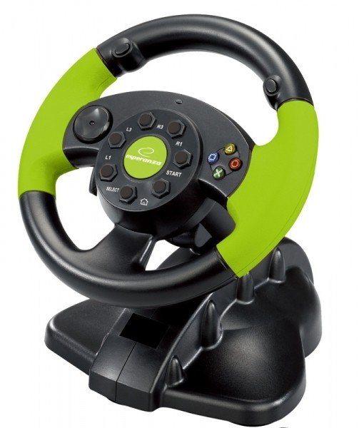 STEERING WHEEL EG104 PC/PS3 X-BOX 360, VIBRATION FOR