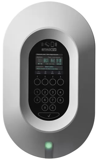 STAG EV CORE Charging Station (Charging Cable) White, Graphite