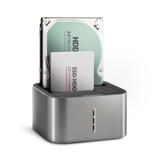 Axagon ADSA-DC docking station SATA 2.5/3.5 2x HDD/SSD