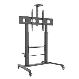Techly ICA-TR230 multimedia cart/stand Black Flat panel