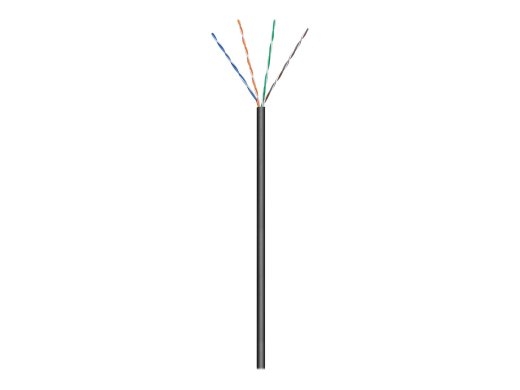Goobay Outdoor Network Cable CAT 5e U/UTP AWG 26/7 Cable length: 100 m Black