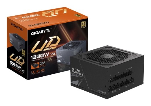 GIGABYTE UD1000GM PG5 V2 Power Supply Unit- PCIe Gen 5.1, 80 PLUS Gold, Fully Modular Design, 120mm Fan, ATX 3.1 compatible, Plug