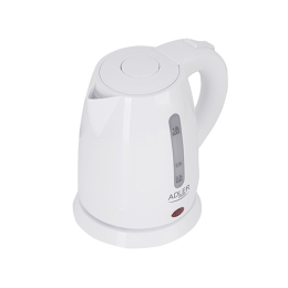 Adler Kettle AD 1272 Electric 1600 W 1 L Stainless steel/Polypropylene 360° rotational base White