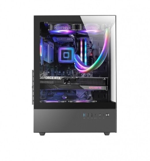 PC case Mars MC-XO ATX FRGB fan black