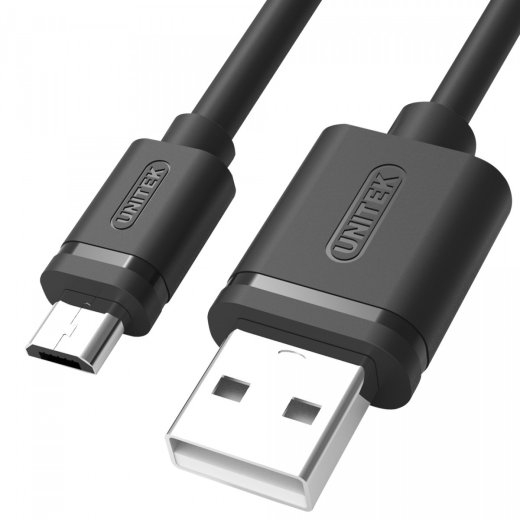 USB - microUSB CABLE 2.0 1,5M, M/M; Y-C434GBK