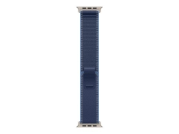 Apple 49mm Blue/Bright Blue Trail Loop - S/M - Natural Titanium Finish