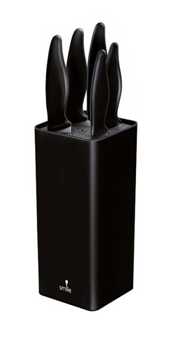 Smile SNS-6 6-piece block knife set black