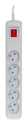 Activejet grey power strip with cord ACJ COMBO /3M/BEZP. AUT/S