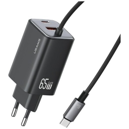 Usams Charger 65W GaN Fast cable included