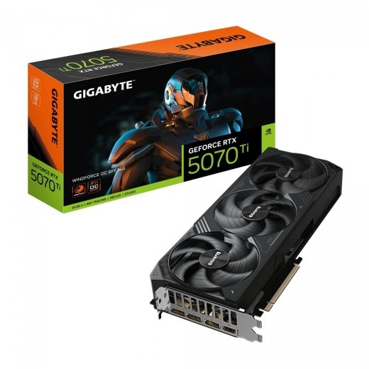 Gigabyte Graphics card GeForce RTX 5070 Ti WINDFORCE OC SFF 16G 256BIT GDDR7