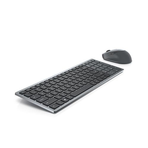 Dell Keyboard and Mouse KM7120W Wireless Batteries included Bluetooth US Titan Gray