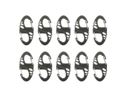 Mil-Tec S-Hook snap hook set - Green