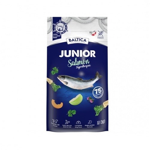 BALTICA Excellent Junior Salmon Large and X-large breeds - dry dog food - 3kg