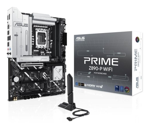 Mainboard ASUS Intel Z890 LGA1851 ATX Memory DDR5 Memory slots 4 3xPCI-Express 4.0 16x 1xPCI-Express 5.0 16x 4xM.2 1xHDMI 1xDisplayPort 1xAudio-In...