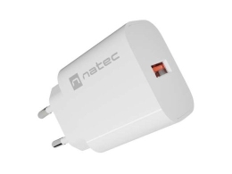 Natec USB charger Ribera 1xUSB-A 18W white