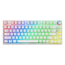 Wireless mechanical keyboard PHENIX WHITE Gateron Yellow, Pudding