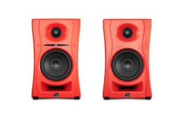 Kali Audio LP-UNF-R - a pair of Bluetooth monitor speakers (red)