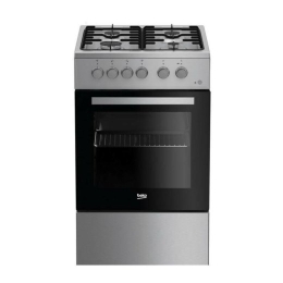BEKO Gas Cooker FSG52020FX, Width 50cm, Inox