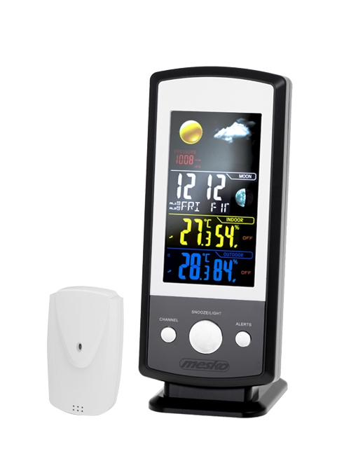 Mesko MS 1177 Black Colorful Digital Display Weather station