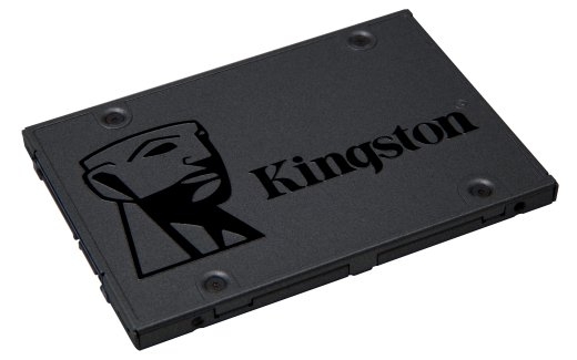 Kingston A400 480 SSD form factor 2.5" Solid-state drive interface SATA Read speed 500 MB/s Write speed 450 MB/s