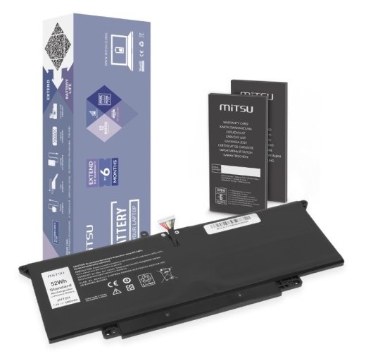 Mitsu Battery for JHT2H do Dell Latitude 7410 2-in-1 7310 2-in-1 P33S P34S 6800 mAh (52 Wh) 7.7V