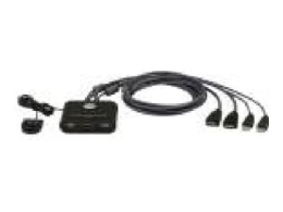 Aten 2-Port USB FHD HDMI Cable KVM Switch CS22HF
