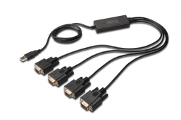 USB 2.0 to 4x RS232 Cable
