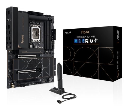 Mainboard ASUS Intel Z890 LGA1851 ATX Memory DDR5 Memory slots 4 1xPCI-Express 4.0 16x 2xPCI-Express 5.0 16x 5xM.2 1xHDMI 1xDisplayPort 1xAudio-In...
