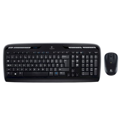 Logitech Wireless Combo MK330 - keyboard and mouse set - International NSEA - black